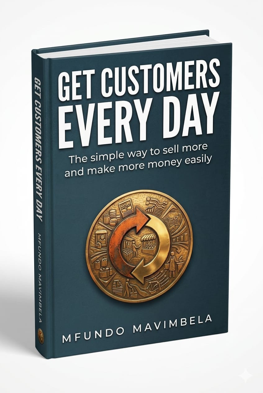 Get More Customers Everyday — Book Cover by Mfundo Mavimbela